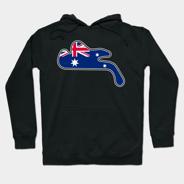 Philip Island Grand Prix Circuit [flag] Hoodie by sednoid